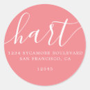Search for bright pink return address labels Stylish