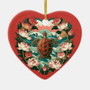 Search for turtle heart christmas tree decorations Beach