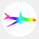 Search for airplane stickers Rainbow