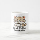 Search for wearing glasses mugs Cat lover
