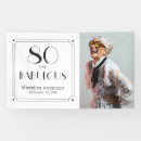 Search for 80th birthday banners Elegant birthday party