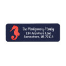 Search for coral and navy return address labels Trendy