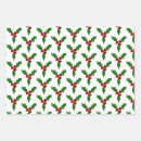 Search for christmas bird wrapping paper Holly