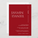 Search for dark red wedding invitations Classic