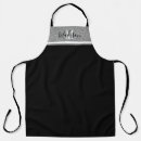 Search for black and silver aprons Classy