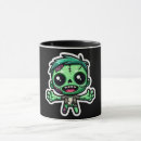 Search for cartoon zombie mugs Halloween