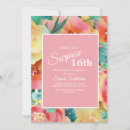 Search for pink and teal birthday invitations For her