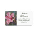 Search for hibiscus flowers return address labels Watercolor