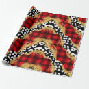 Search for leopard print christmas wrapping paper Red