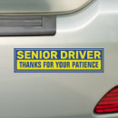 Search for elderly bumper stickers Senior