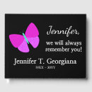 Search for butterfly funeral guest books Elegant