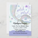 Search for mermaid scales birthday invitations Gold glitter