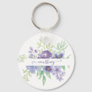 Search for lilac floral key rings Purple