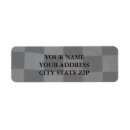 Search for racing car return address labels Chequered flag