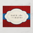 Search for red white blue save the dates Vintage