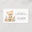 Search for teddy bear business cards Cute