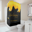 Search for honey bee shower curtains Golden