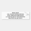 Search for brain bumper stickers Safety