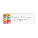 Search for macaron return address labels Pastel