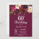Search for for men 60th birthday invitations Red