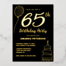 Search for 65 birthday invitations Glam