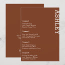 Search for guests name wedding menus Boho