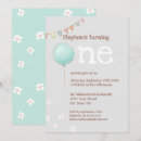 Search for mint green birthday invitations Boho