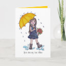 Search for rainy day cards Yellow umbrella