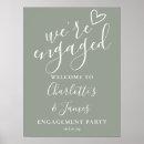 Search for engagement welcome party signs Minimalist