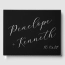 Search for message wedding guest books Black and white