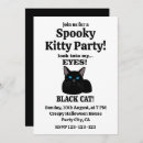 Search for online halloween invitations Black cat