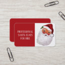 Search for santa claus business cards Red