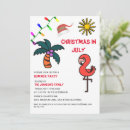 Search for flamingo christmas invitations Christmas in july