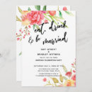 Search for eat drink be married wedding invitations Casual