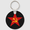 Search for communists key rings Red star