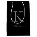 Search for black and silver gift bags Monogrammed