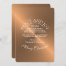 Search for metallic christmas cards Rose gold