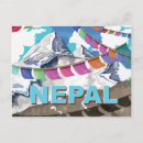 Search for nepal flag postcards Mount everest