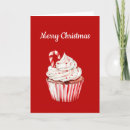 Search for cupcake christmas cards Red