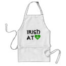 Search for black irish aprons Shamrock