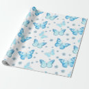 Search for blue butterfly wrapping paper Trendy