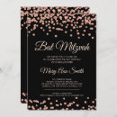 Search for faux rose gold confetti invitations Glitter