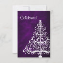 Search for purple silver christmas invitations Stylish