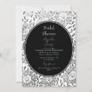 Search for vintage bridal shower invitations Black and white