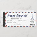 Search for boarding pass paris invitations Paris plane ticket