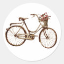 Search for bicycle with flowers stickers Basket