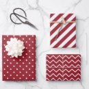Search for red white polka dots wrapping paper Stripes
