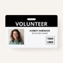 Search for volunteer id badges Black