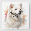 Search for samoyed dog art White