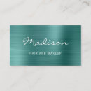 Search for brushed metal business cards Hair stylist